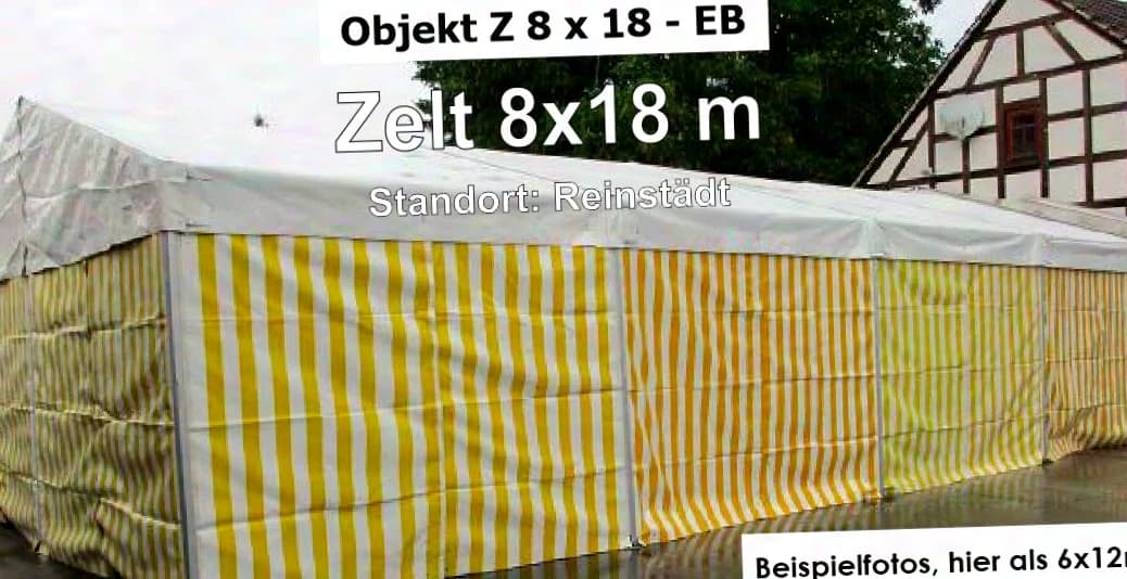 Tente d’occasion 8x18 m