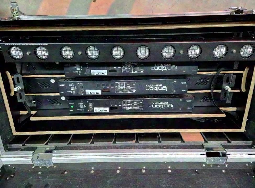 8x Ignition Strip Blinder X -> 10x Halogen GU10 70W Sunstrip incl. Case