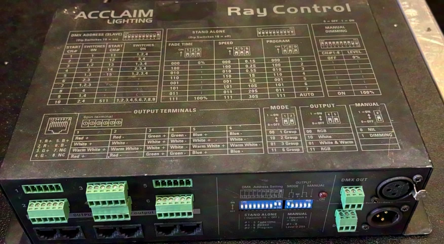 Acclaim Lighting Ray Control DMX Controller