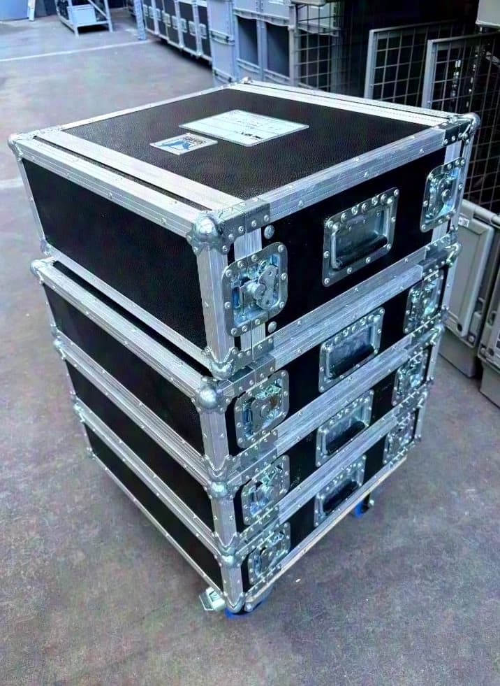 Amptown Cases Double Door Rack DDR 19 Zoll 3x 3HE, 1x 4HE, 1x Rollbrett