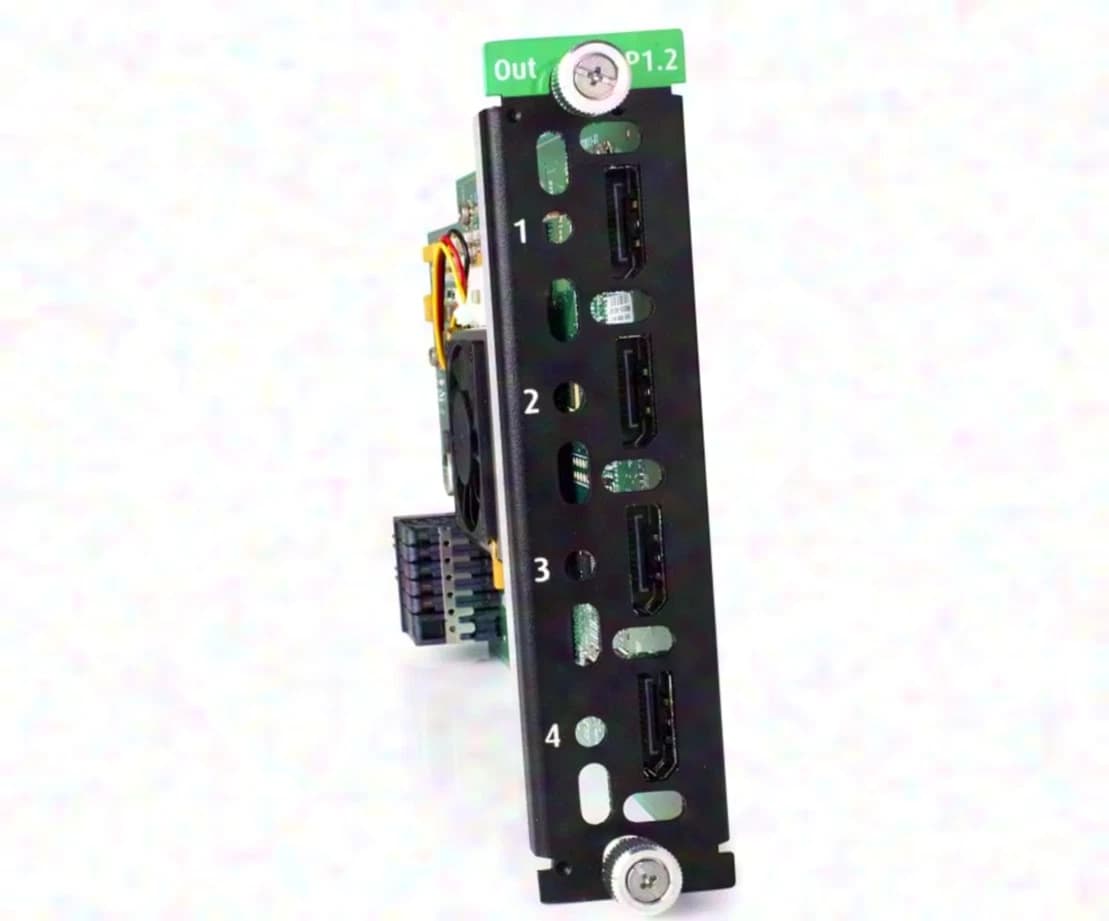 Barco • E2/S3/EX Eventmaster Gen2 Carte de sortie 4 x DP DisplayPort 1.2 R9004765 • 4xDP 1.2 OutputCard 4K50/60
