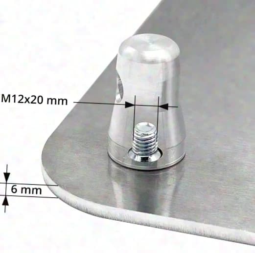 Embase pour structure triangulaire Eurotruss FD33 CS1-Scon25 noire