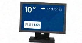 Beetronics 10" Monitor, cadre métallique, 1920 x 1200, HDMI