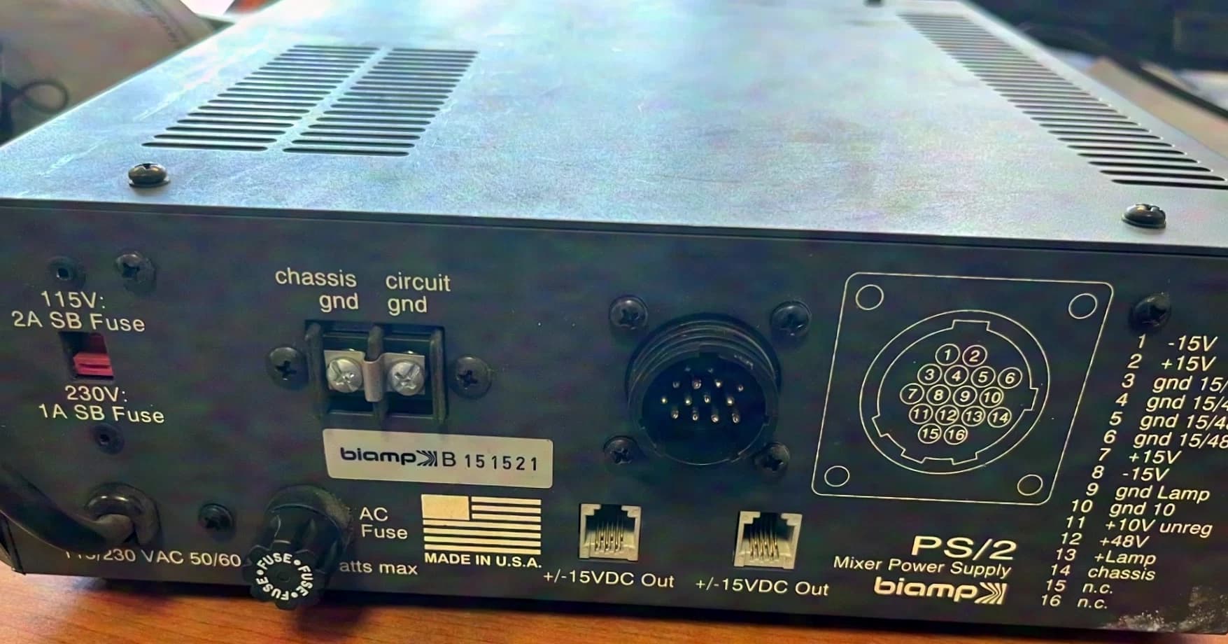 Biamp PS/2 Mixer Power Supply