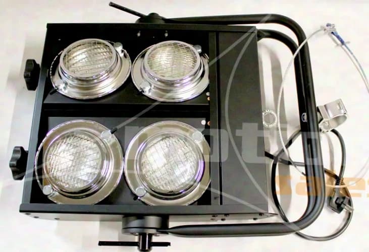 Blinder 4-lite, noir / anneau argenté, 1 CHANNEL (lot de 8 en case)
