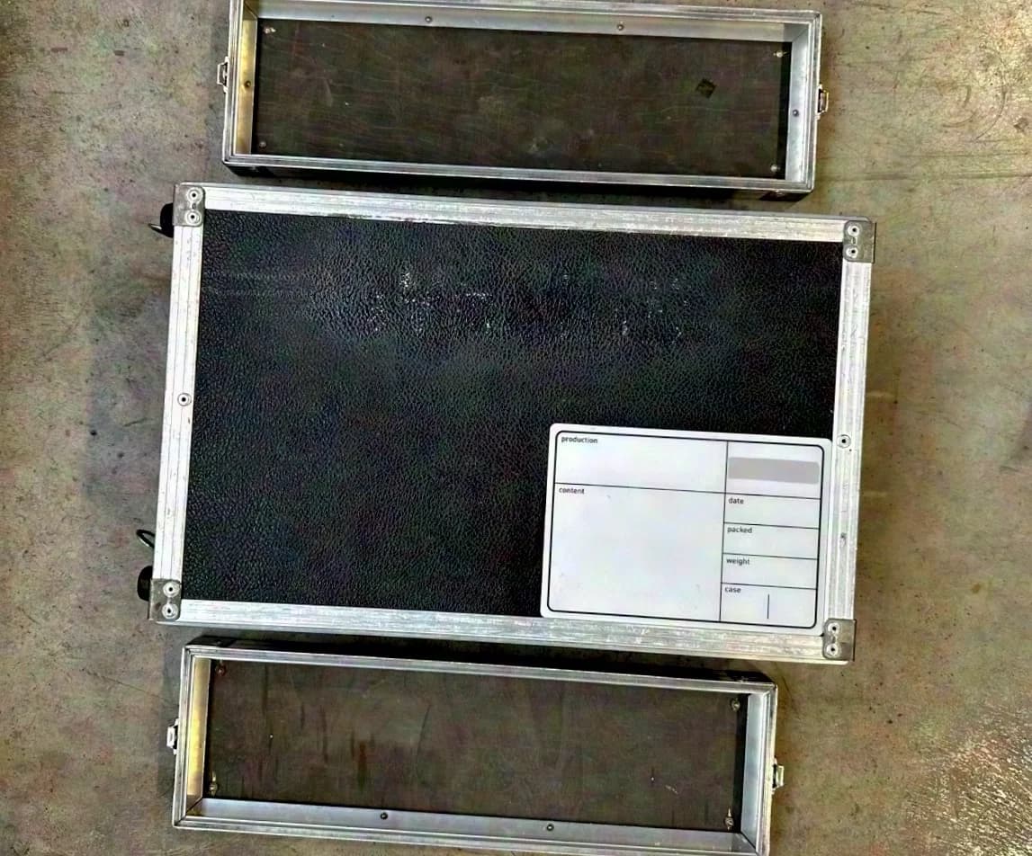 Flight-case avec rails de rack et double porte, 3 U, 40 x 53 x 17 cm