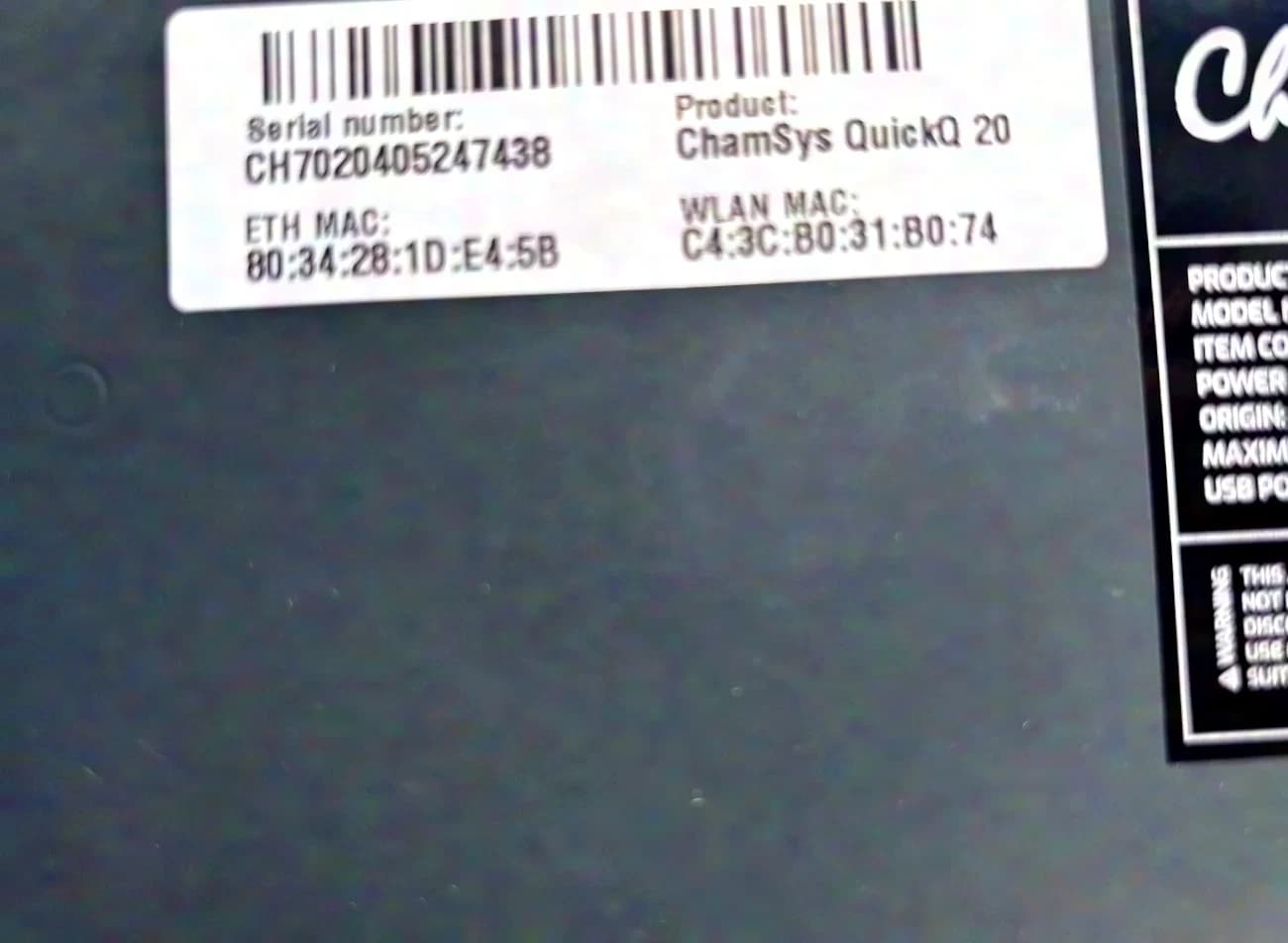 ChamSys Quick Q 20