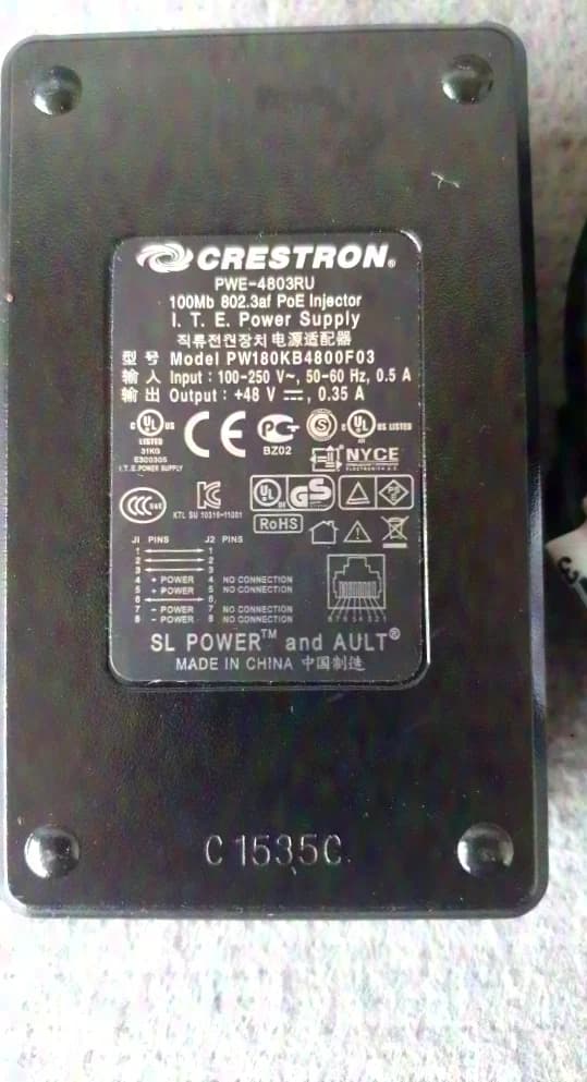 Crestron PWE-4803RU