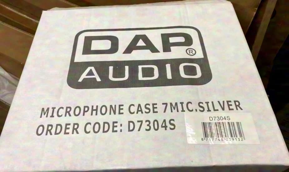 DAP / Showtec D7304S mallette pour microphones pouvant accueillir jusqu’à 7 microphones - Article neuf
