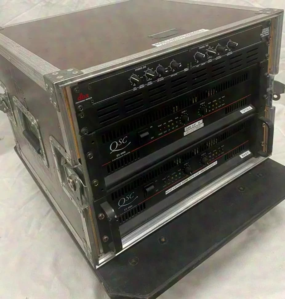 D.A.S/ QSC système de sonorisation complet pour soirées/live 2 x 2400 Watt