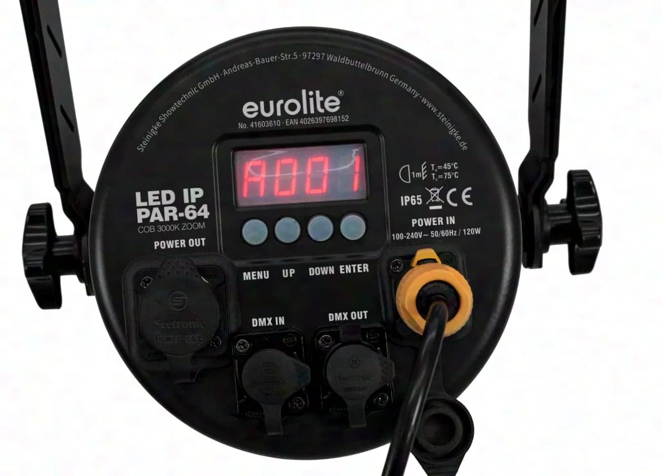 EUROLITE LED IP PAR-64 COB 3000K 100W Zoom sw