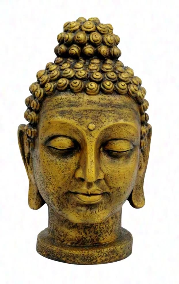 EUROPALMS tête de Bouddha, doré antique, 75cm