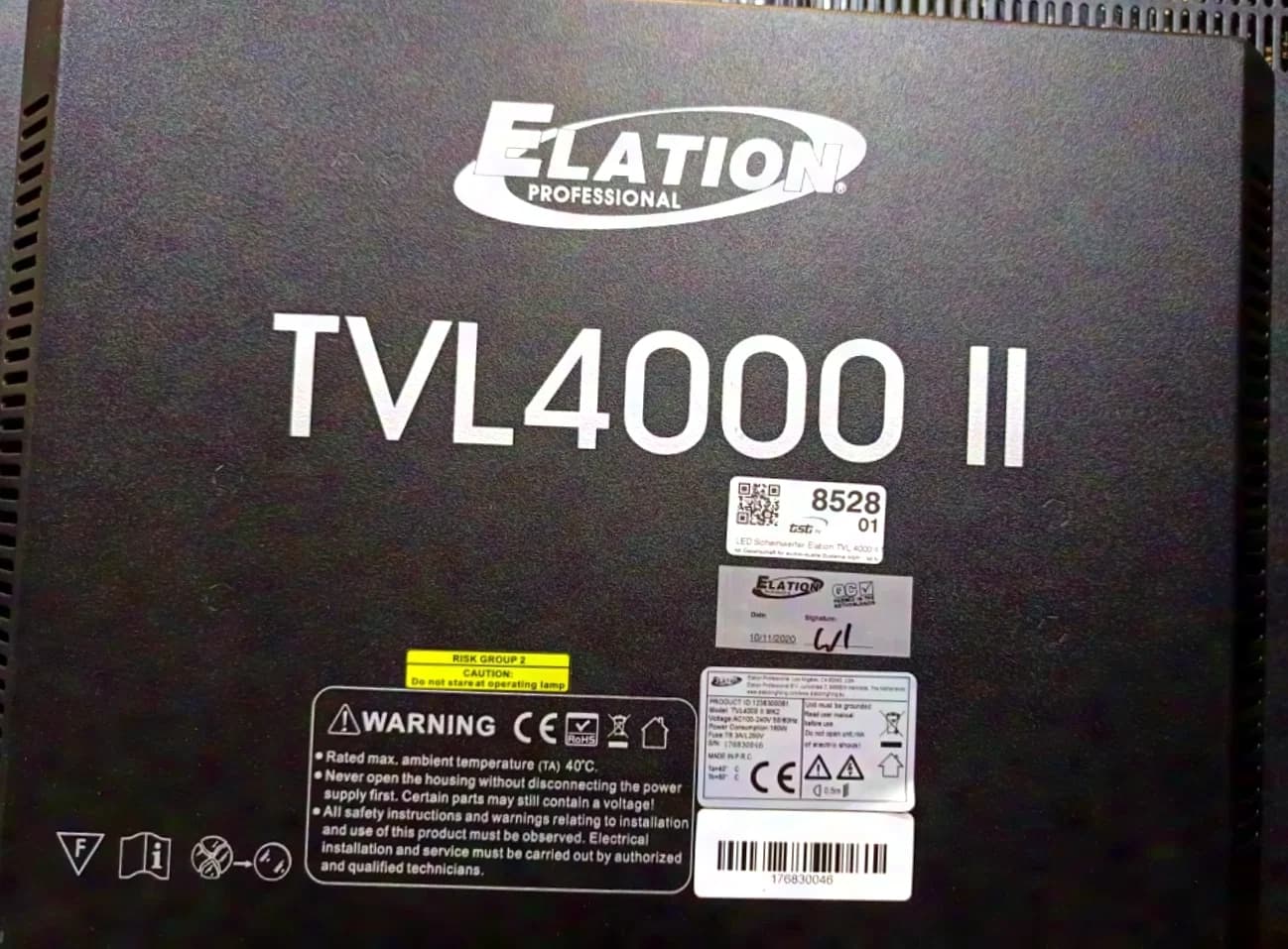 Elation projecteur LED à lumière diffuse TVL 4000 II MK2