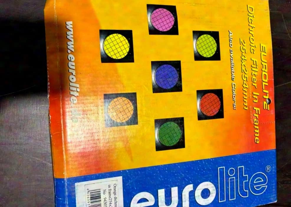 Eurolite filtre dichroïque dans cadre de filtre 254x254mm orange 94303700