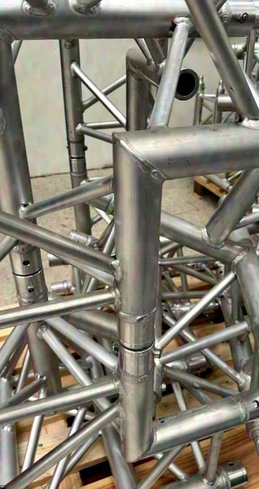 Expotruss X3K-30 T36 Pièce en T à 3 voies pour structure en treillis à 3 points / Argent / horizontal