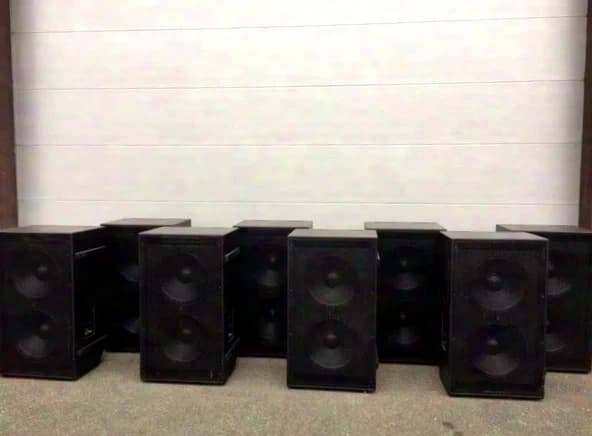 HItec audio FBM HA 218 6x 6 pièces 2x18" double 18 subwoofer HA218
