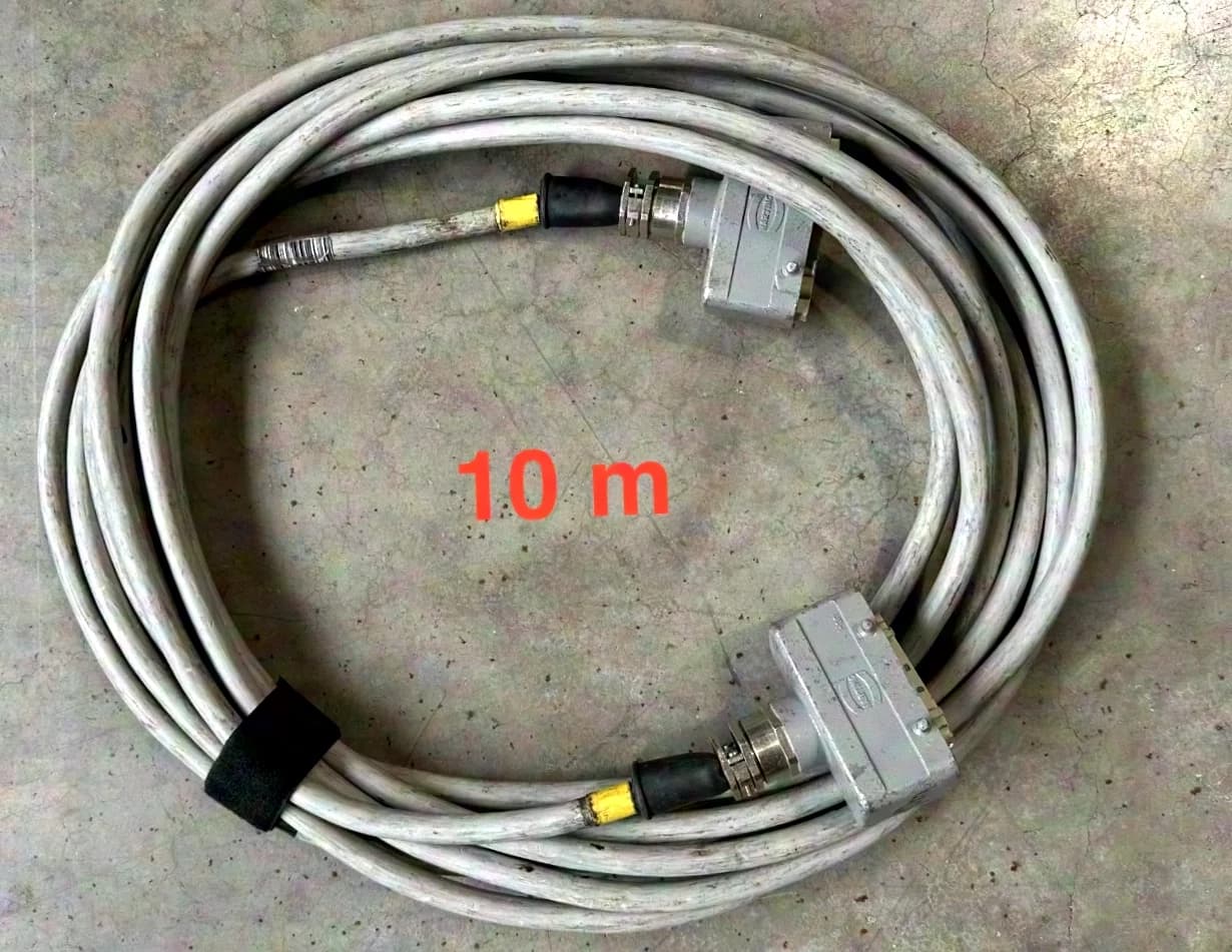 Câble multiconducteur de puissance gris Harting, Wieland & EPIC avec connecteur mâle/femelle 16 pôles – 15m I autres longueurs disponibles