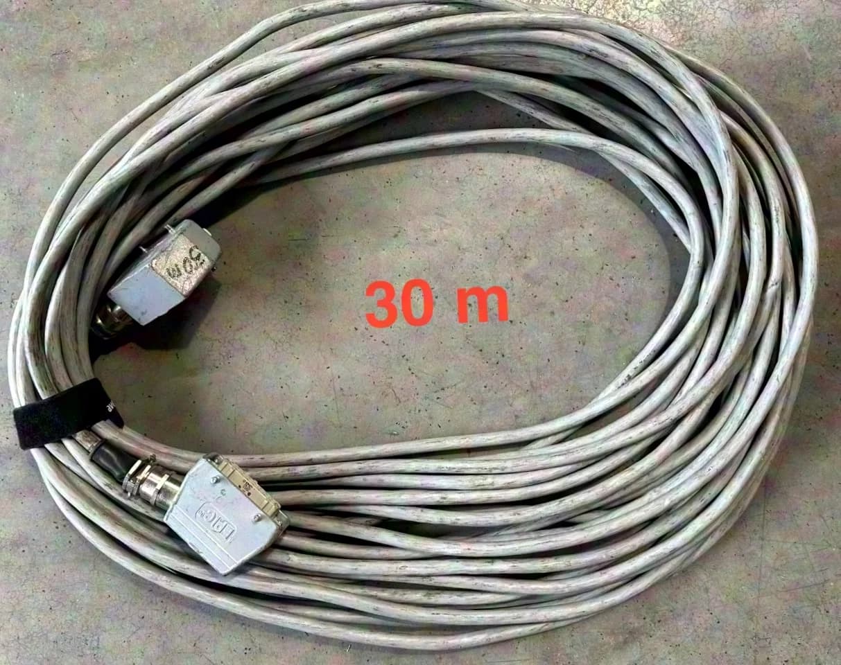 Câble multiconducteur de puissance gris Harting, Wieland & EPIC avec connecteur mâle/femelle 16 pôles – 15m I autres longueurs disponibles