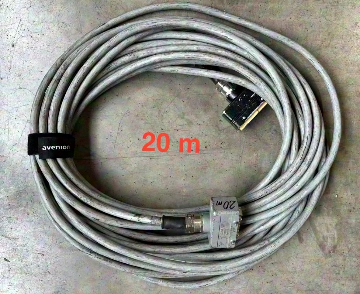 Câble multiconducteur de puissance gris Harting, Wieland & EPIC avec connecteur mâle/femelle 16 pôles – 15m I autres longueurs disponibles