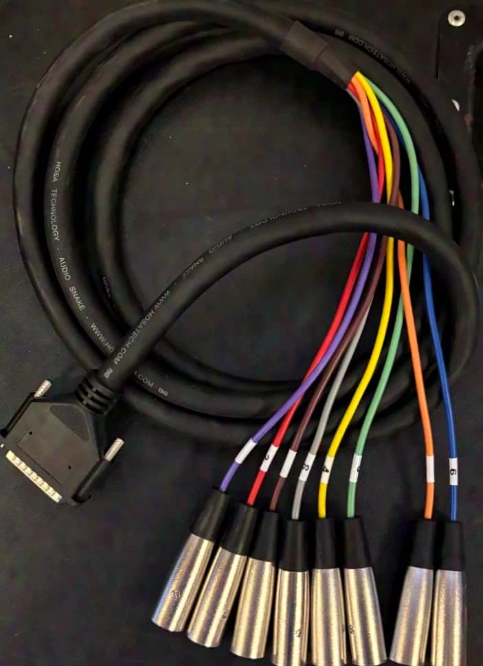 Hosatech DTM 803 DSUB25 vers 8x XLR 3m