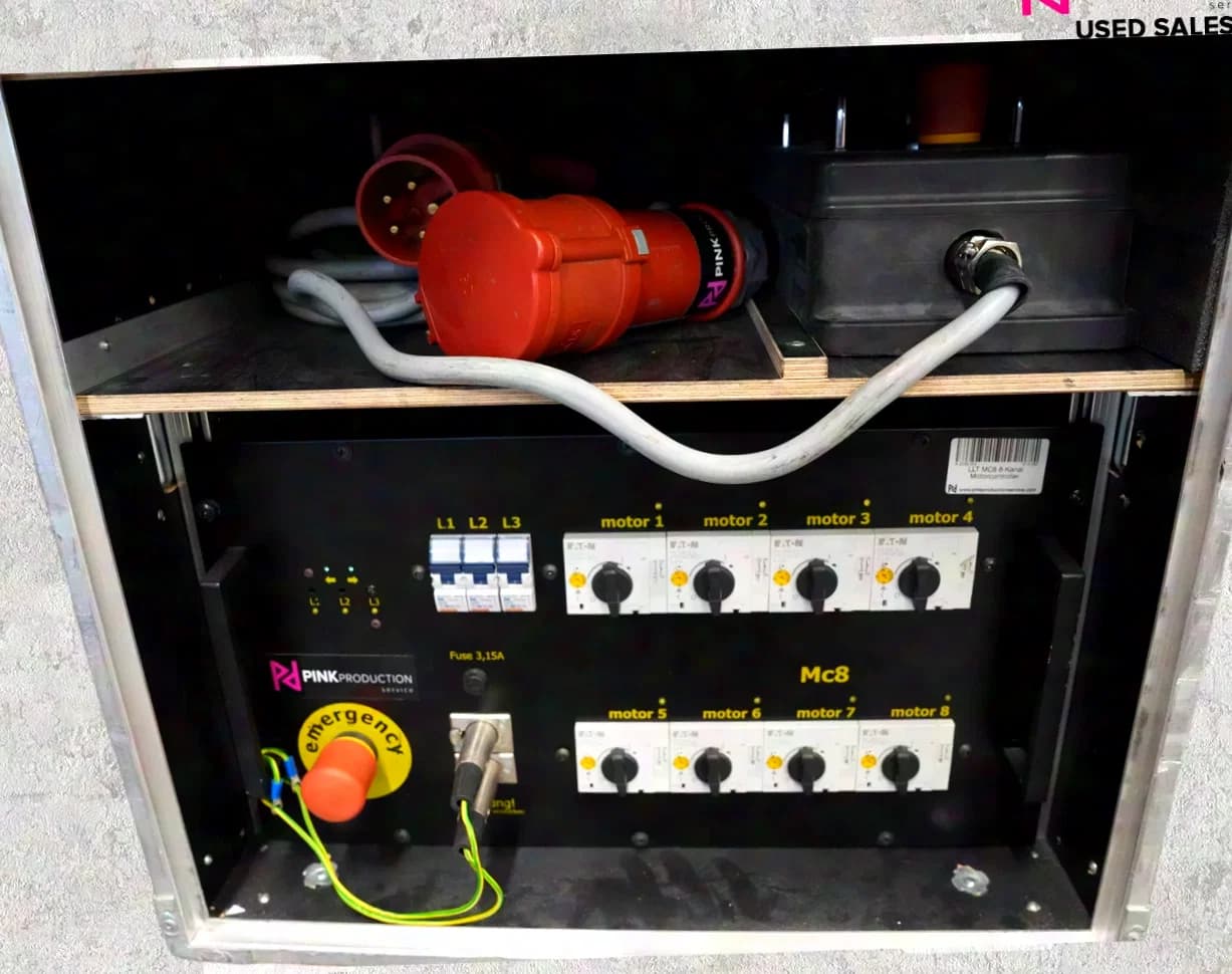 LLT MC8 contrôleur de moteur 8 canaux avec télécommande dans un coffret