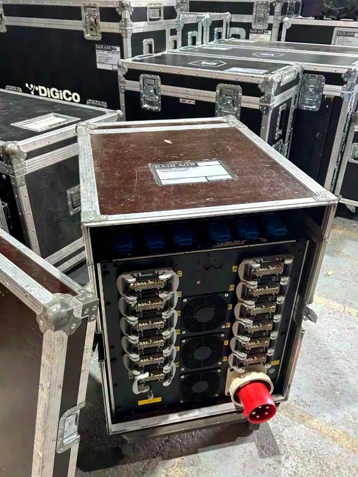 LLT Power Distribution CEE125A in Freepatch 36x 16A to 72x Out HAN16E Harting