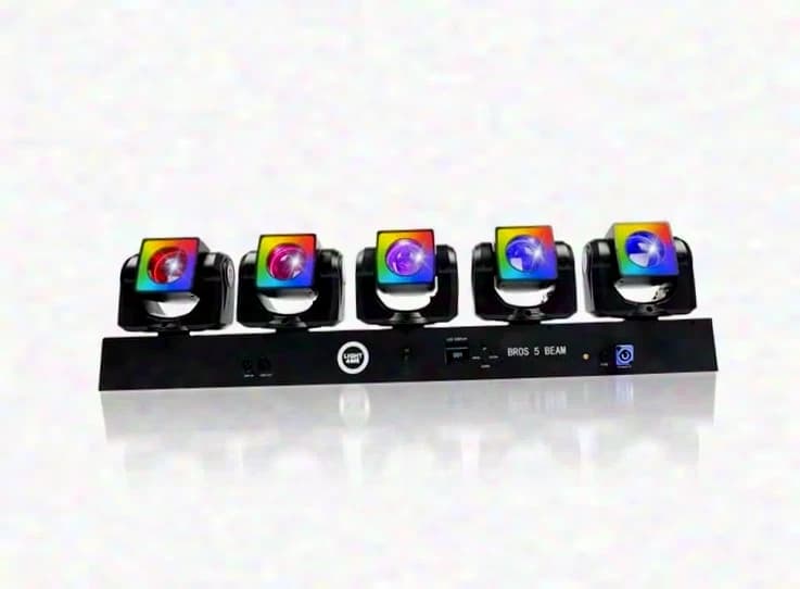 Light4Me BROS 5 BEAM Effet LED 5 Moving Heads Set de 4