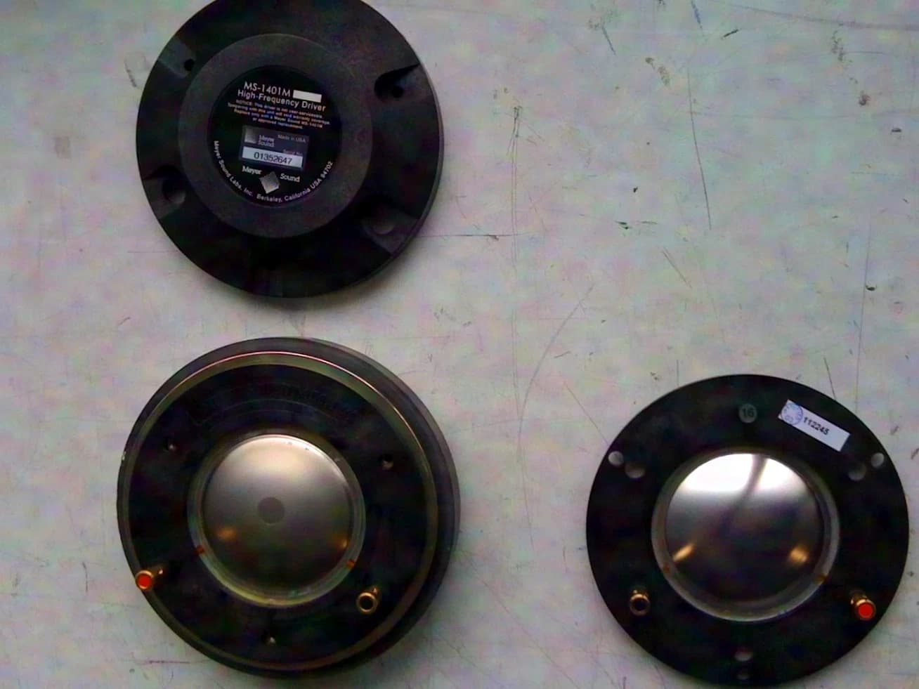 Diaphragme de remplacement OEM Meyer Sound MS1401-B pour moteur d’aigus