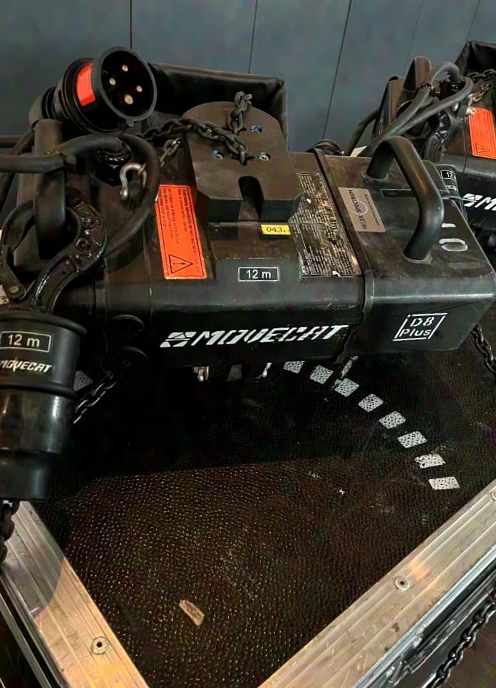 Movecat / Moveket D8+ 160kg Palan à chaîne motorisé, chaîne de 12m avec Case