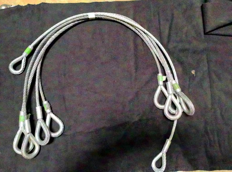 N.N. Steel 8mm/1m, avec cosses en set (100 pièces)
