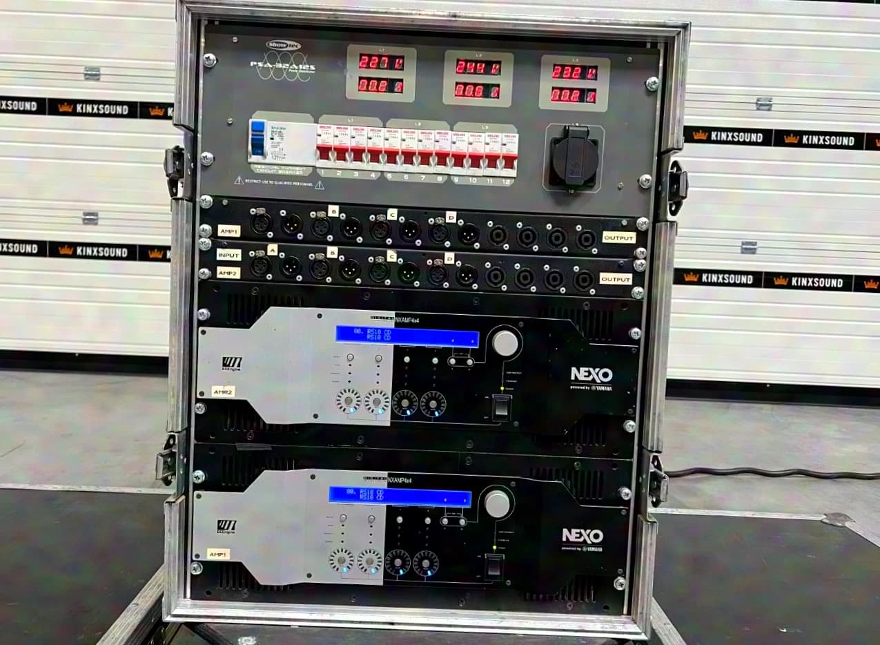 Rack d’amplification Nexo : 2x amplificateurs NXAMP4x4 4x4000W