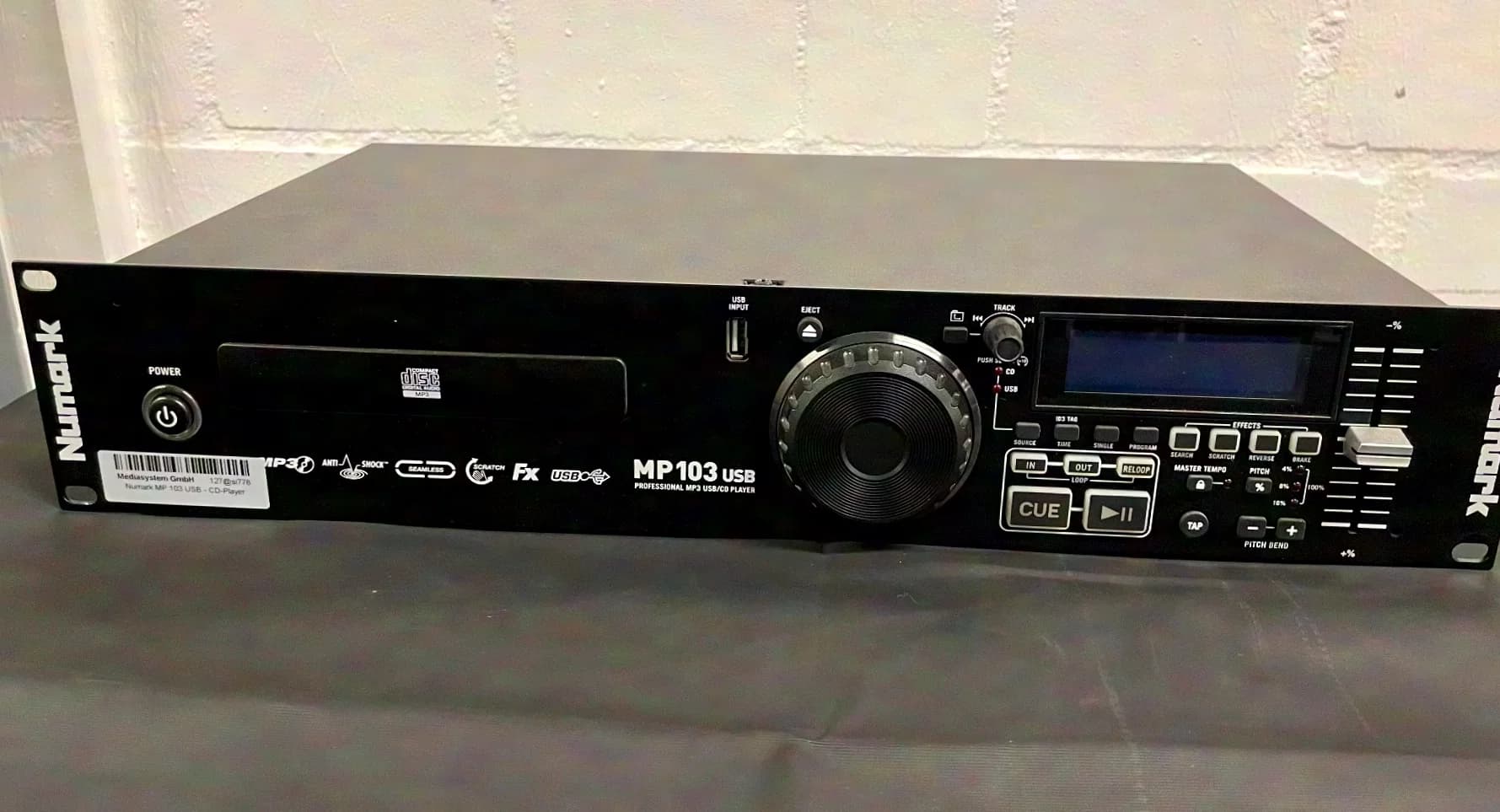 Numark MP103 USB Professional USB/CD Player