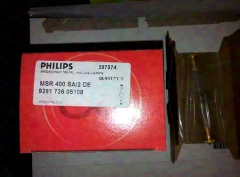 Lampe PHILIPS MSR Gold 400SA/2 DE