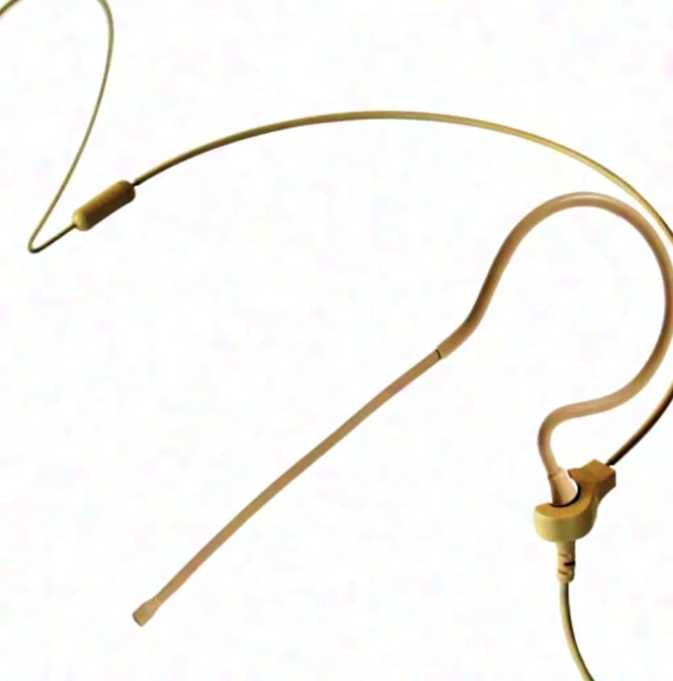Point Source Audio CO-6-KIT microphone serre-tête à condensateur flexible avec arceau, beige, Shure 4-Pin Mini-XLR