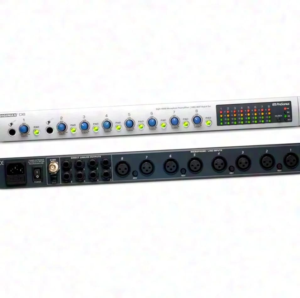 Préamplificateur de microphone Presonus Digimax D8