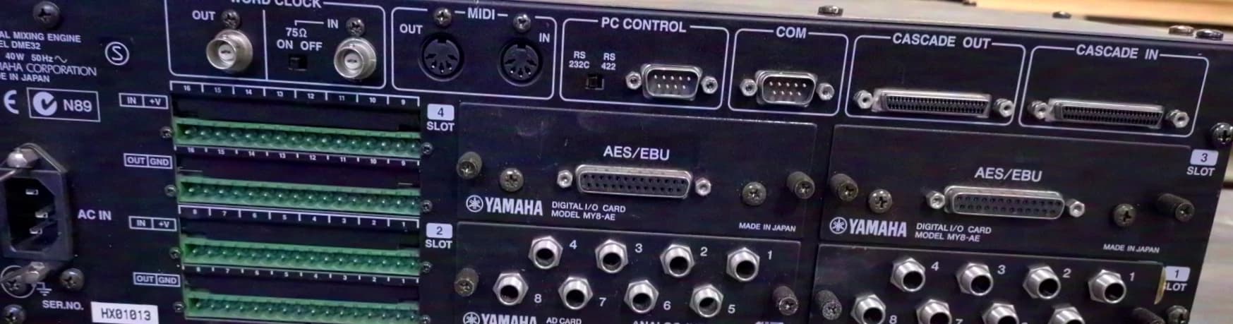 Réservé Yamaha DME32, DA824, AES/EBU, MY8-AE, MY8-AD, d'occasion
