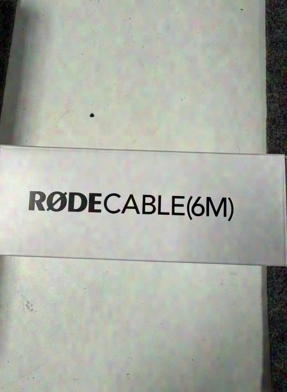 Câble XLR Rode de 6m, connecteurs Rean, noir, NEUF avec emballage d'origine