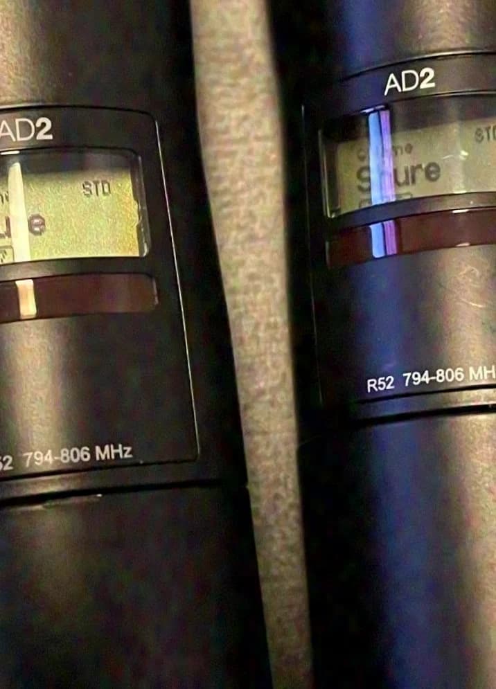 SHURE AD4QE-R52 + 2X AD2 avec SM58 794-806MHz
