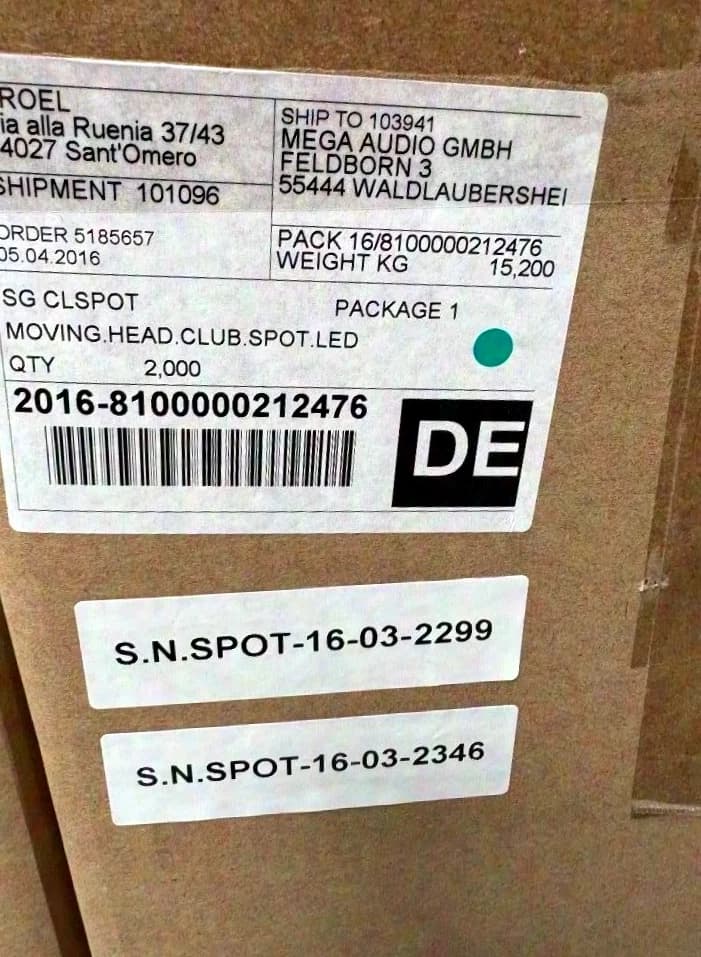 Sagitter SDJ Club Spot 100 LED Moving Head NEUF