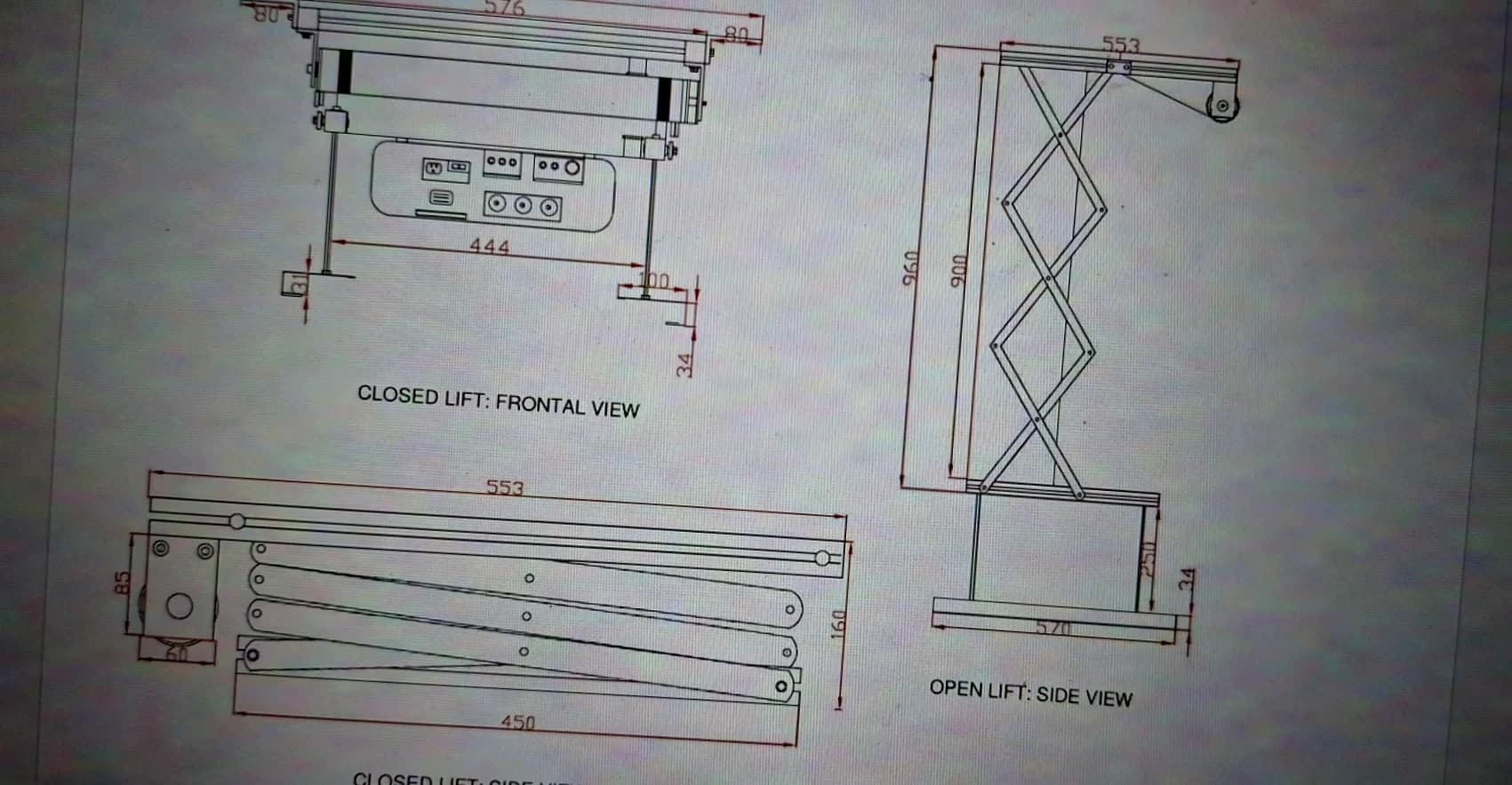 Élévateur de projecteur Screen International SI-100