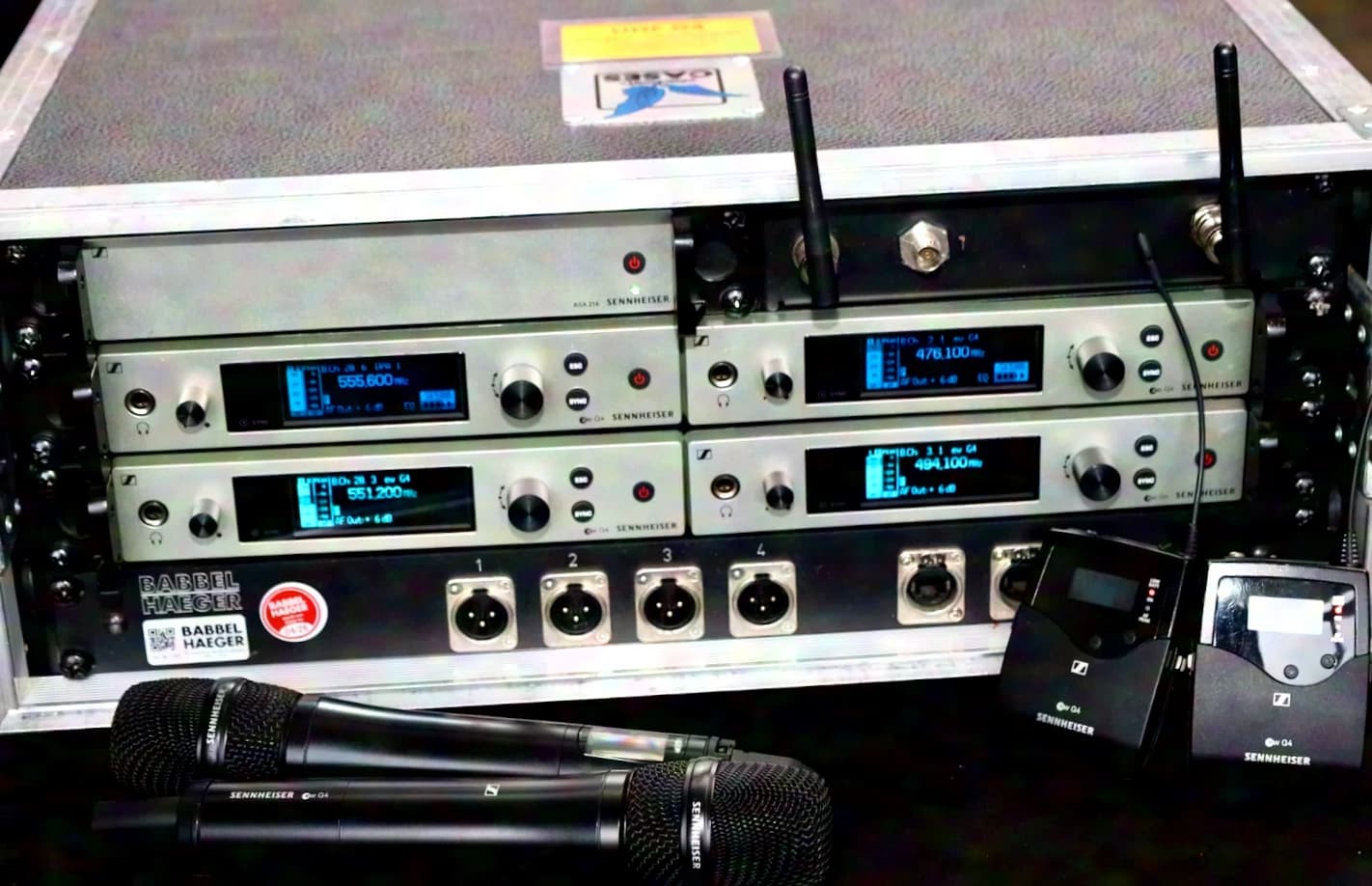 Sennheiser - Rack UHF 4 canaux - EW 500 G4 - Bande Aw+ - (2 + 2) - en SET