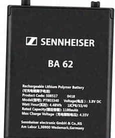 Accu numérique BA62 Sennheiser 6000 (pour SK6212)