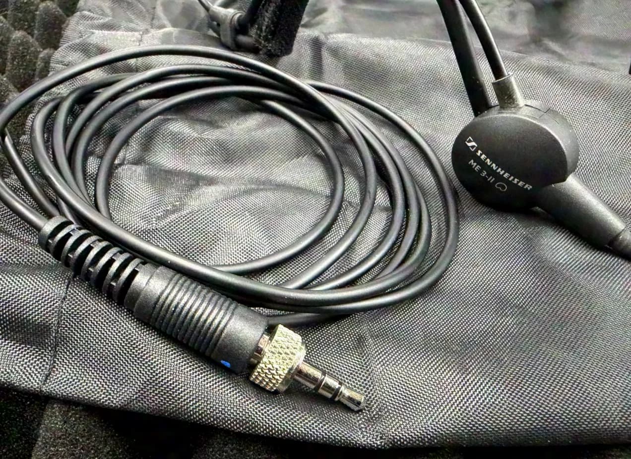 Microphone serre-tête Sennheiser ME 3-II avec capsule cardioïde à utiliser avec des systèmes sans fil