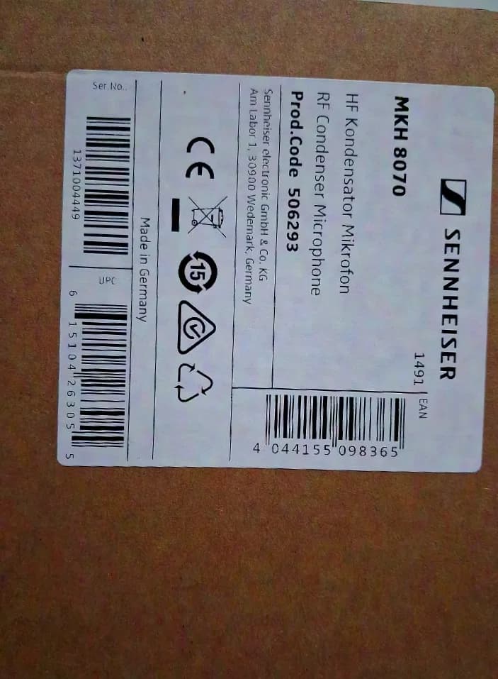 Sennheiser MKH 8070 HFCondenser Microphone