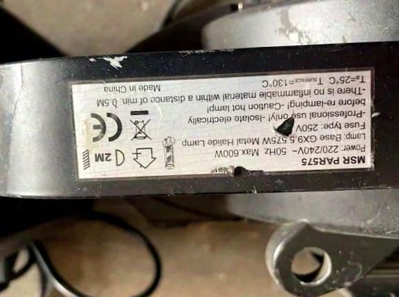 Showtech 575w MSR Powerpar 5600Kelvin