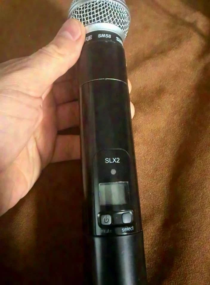 Shure SLX (SLX4 + SLX2/SM58) Microphone sans fil