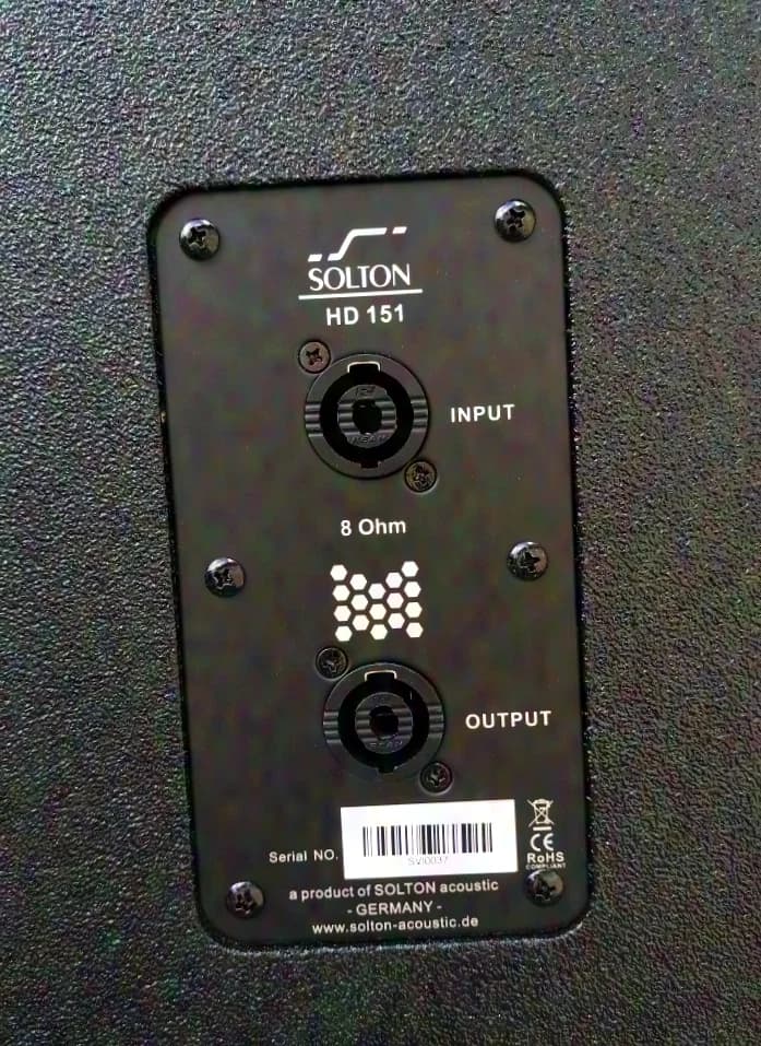 Solton HD 151 600W Enceinte Fullrange Top