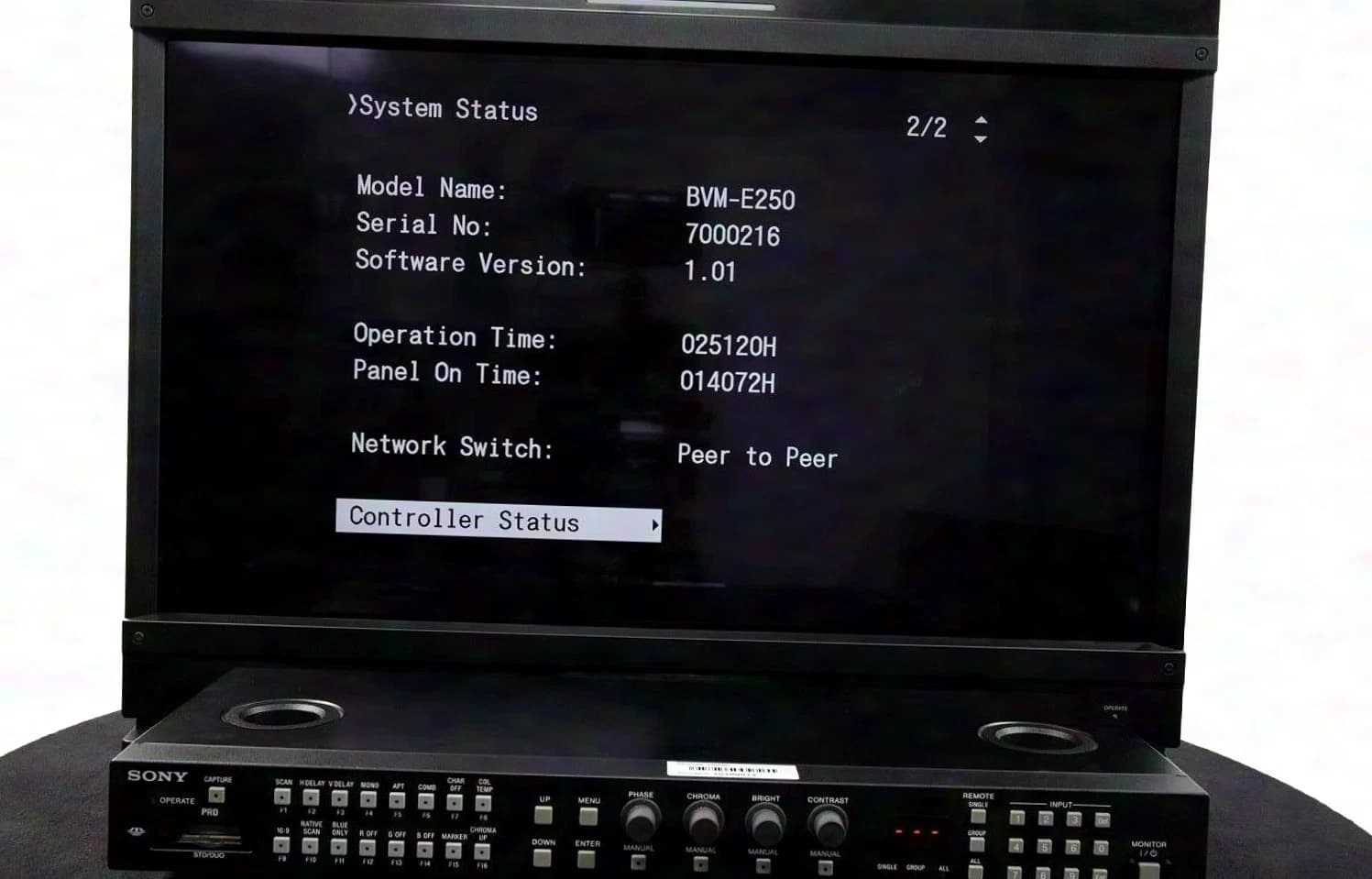 Sony BVM-F250 Moniteur vidéo + BKM-16R unité de contrôle