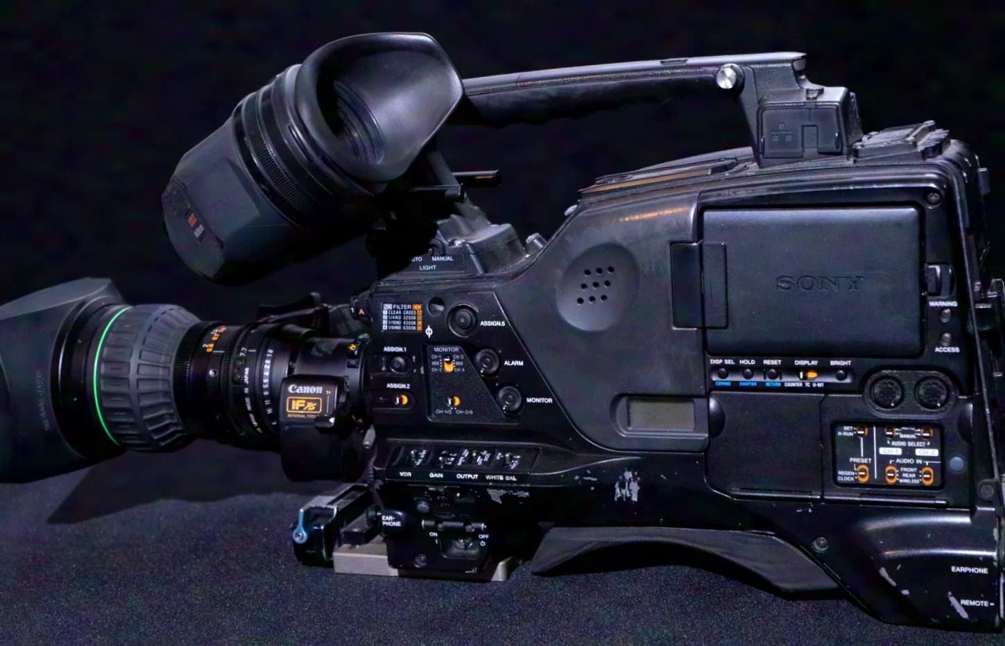 Sony PDW-F800 avec objectif zoom BCTV YH17x7 7.7-131mm