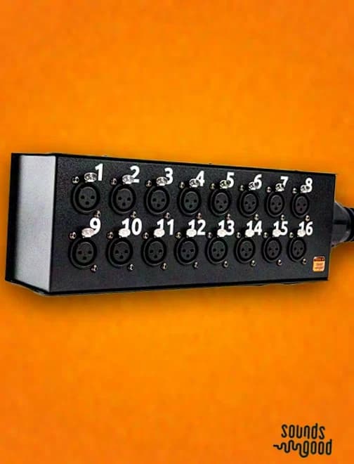 Sounds Good Signal Box, Stagebox 16ch, 16x XLR F, Cable